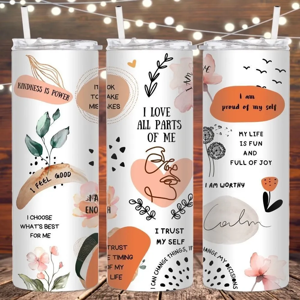 Self Care/Positivity Tumbler